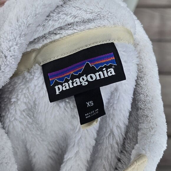 Patagonia Re-Tool Snap-T White Fleece Classic Polartec Fleece Cozy Pullover XS - Picture 8 of 8